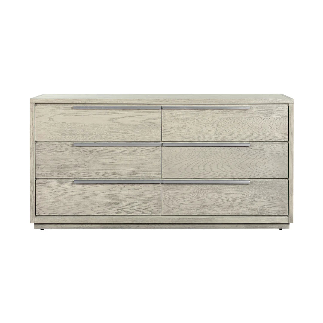 Armen Living Abbey King 4 Piece Bedroom Set in Gray Oak Wood