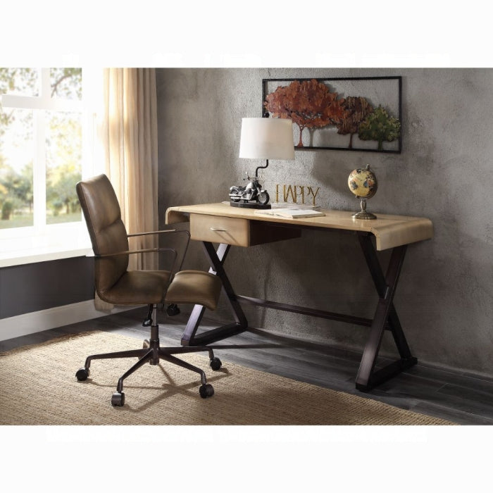 ACME Gold Aluminum Danton Executive Writing Desk