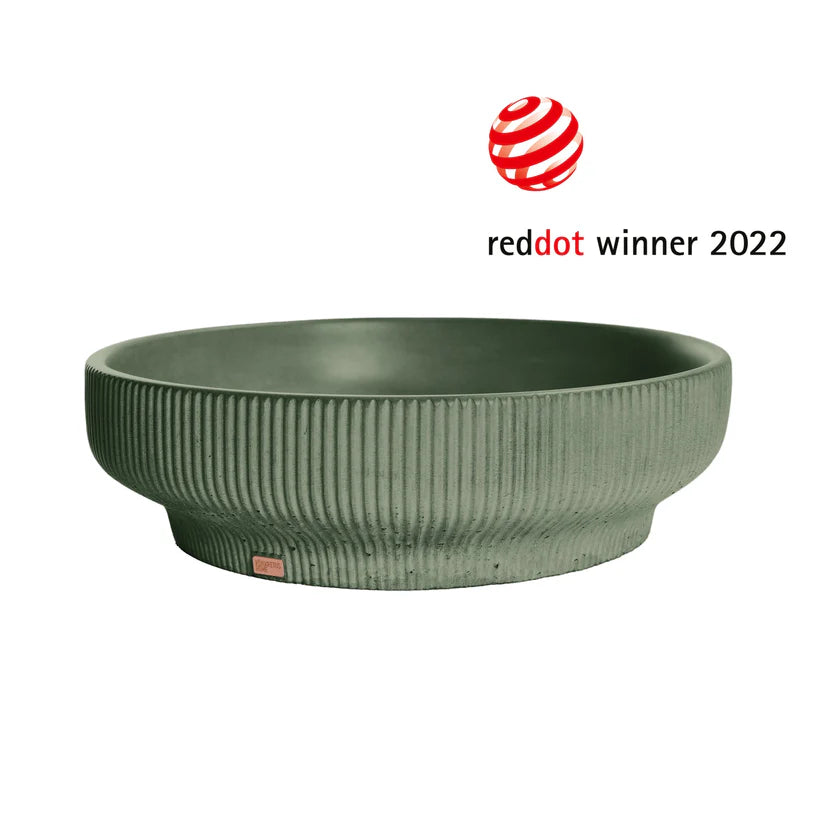 KONKRETUS Sink Lotus 01 – Handcrafted Concrete Sink (Red Dot Award Winner)