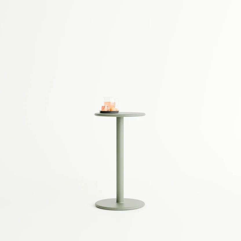KONKRETUS KAFE Round High Table S – Handcrafted K2 Composite Concrete High Table