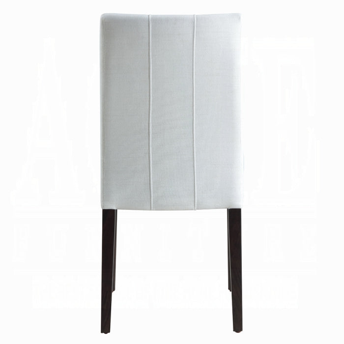 ACME White & Brown Carena Side Chair (Set-2)