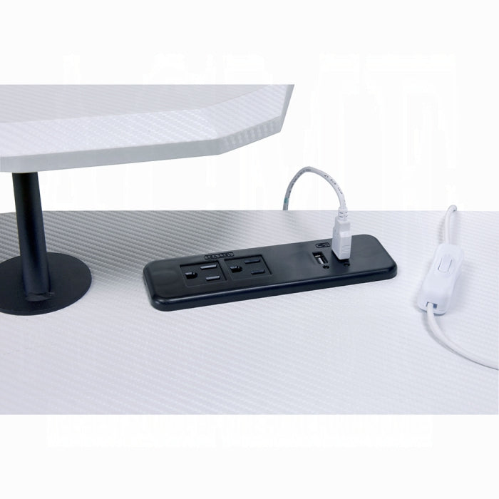 ACME White Vildre Gaming Desk W/USB