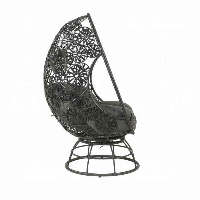 ACME Hikre Patio Lounge Chair & Side Table