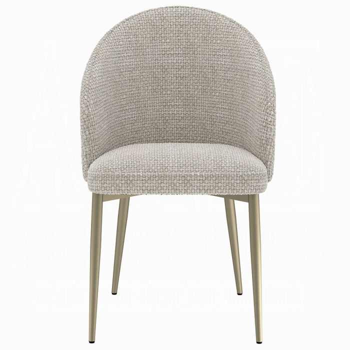 ACME Champange Cora Side Chair (Set-2)