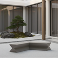 KONKRETUS Fungi Lineal Bench C – Handcrafted Concrete K1 Bench