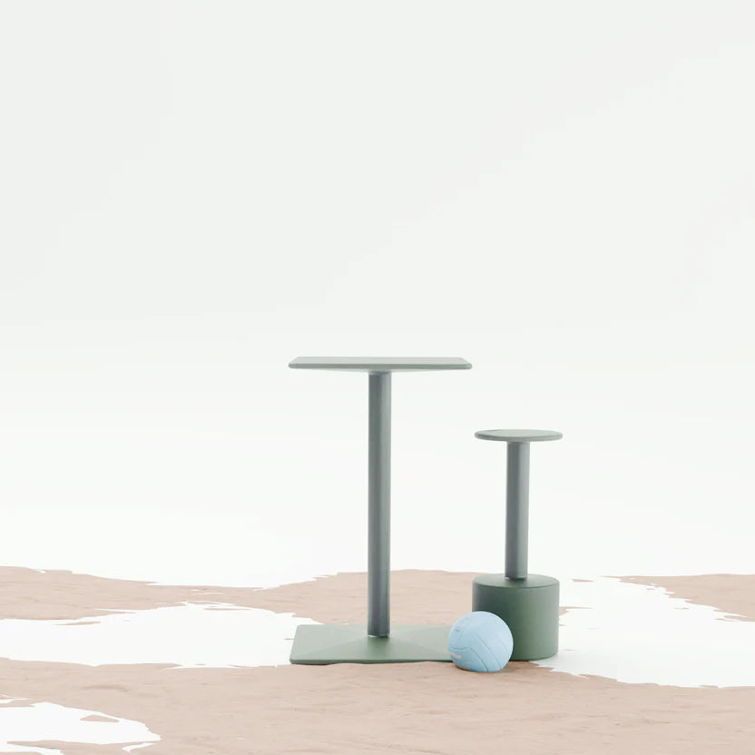 KONKRETUS KAFE Square Dining High Table S – Handcrafted K2 Composite Concrete High Table