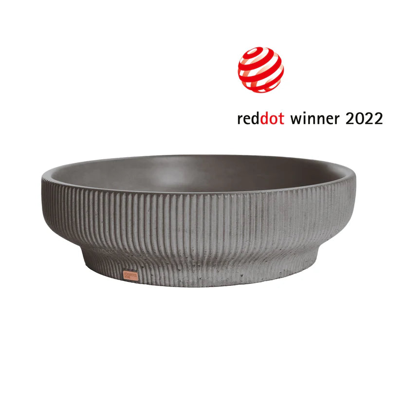 KONKRETUS Sink Lotus 01 – Handcrafted Concrete Sink (Red Dot Award Winner)