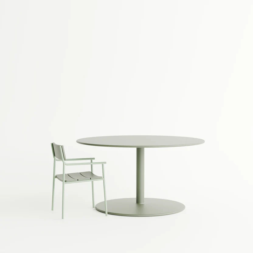 KONKRETUS KAFE Round Dining Table M – Handcrafted K2 Composite Concrete Dining Table