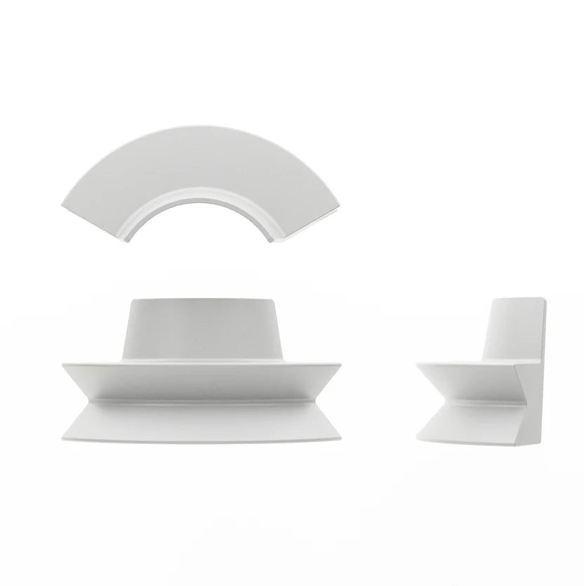 KONKRETUS Fungi Backrest Circular Bench A – Handcrafted Concrete K1 Bench