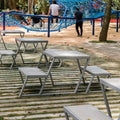 KONKRETUS Lipet Picnic Table – Handcrafted Concrete & Steel Outdoor Table