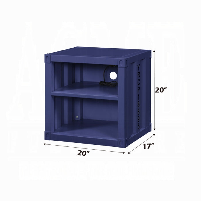 ACME Blue Cargo Nightstand W/USB