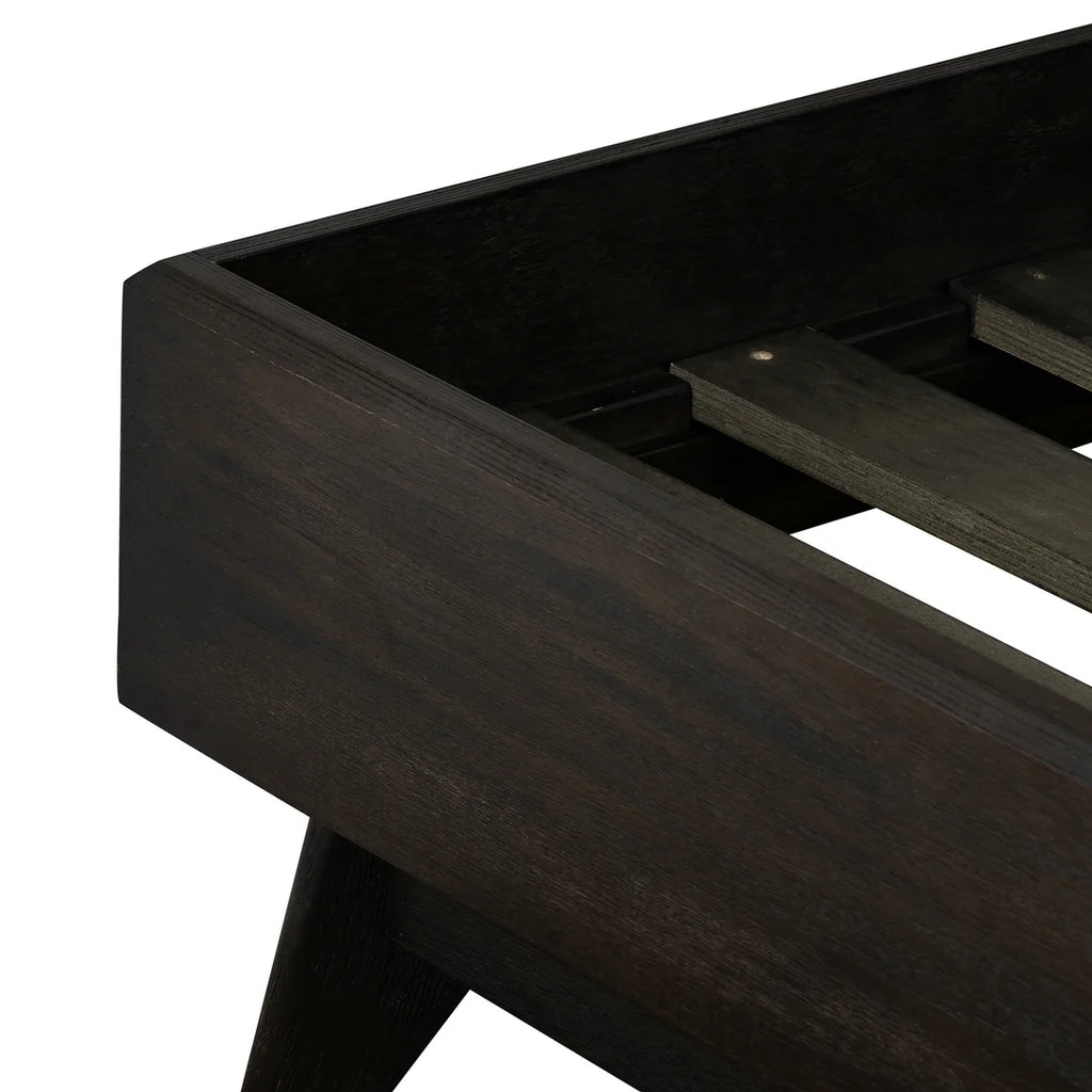 Armen Living Baly Acacia Mid-Century Platform Bed