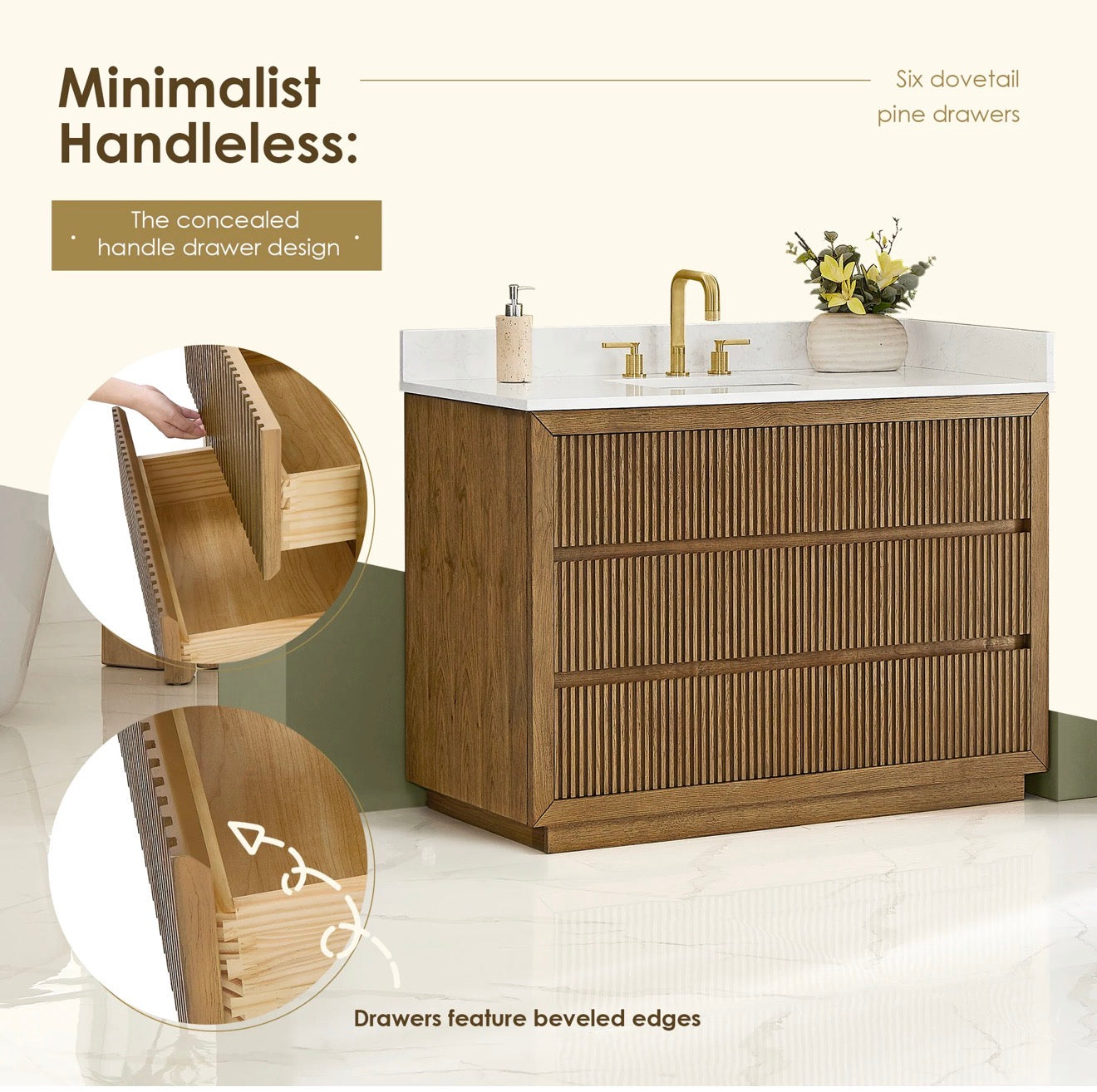 Altair Navan 30"/36"/48"/60"/72" single/double vanity with top
