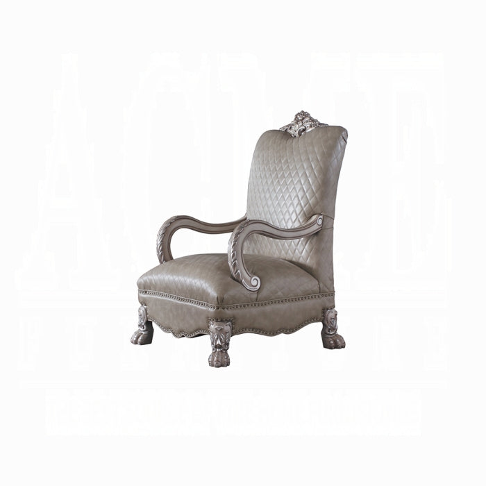 ACME Vintage Bone White Dresden Chair W/Pillow