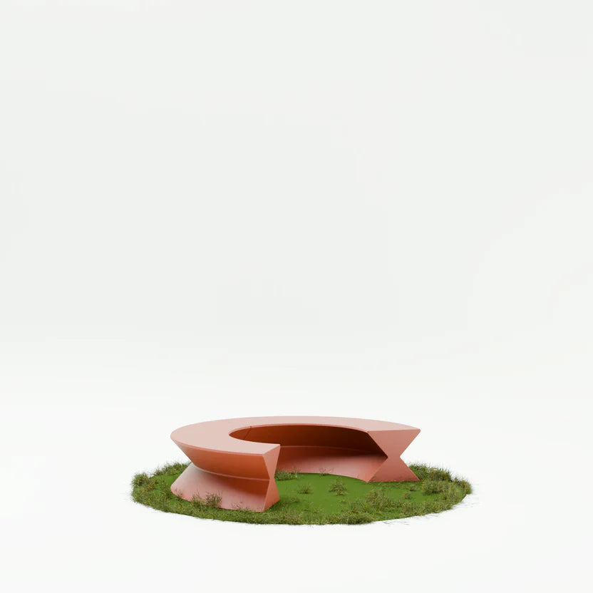 KONKRETUS Fungi Circular Bench A – Handcrafted Concrete K1 Bench