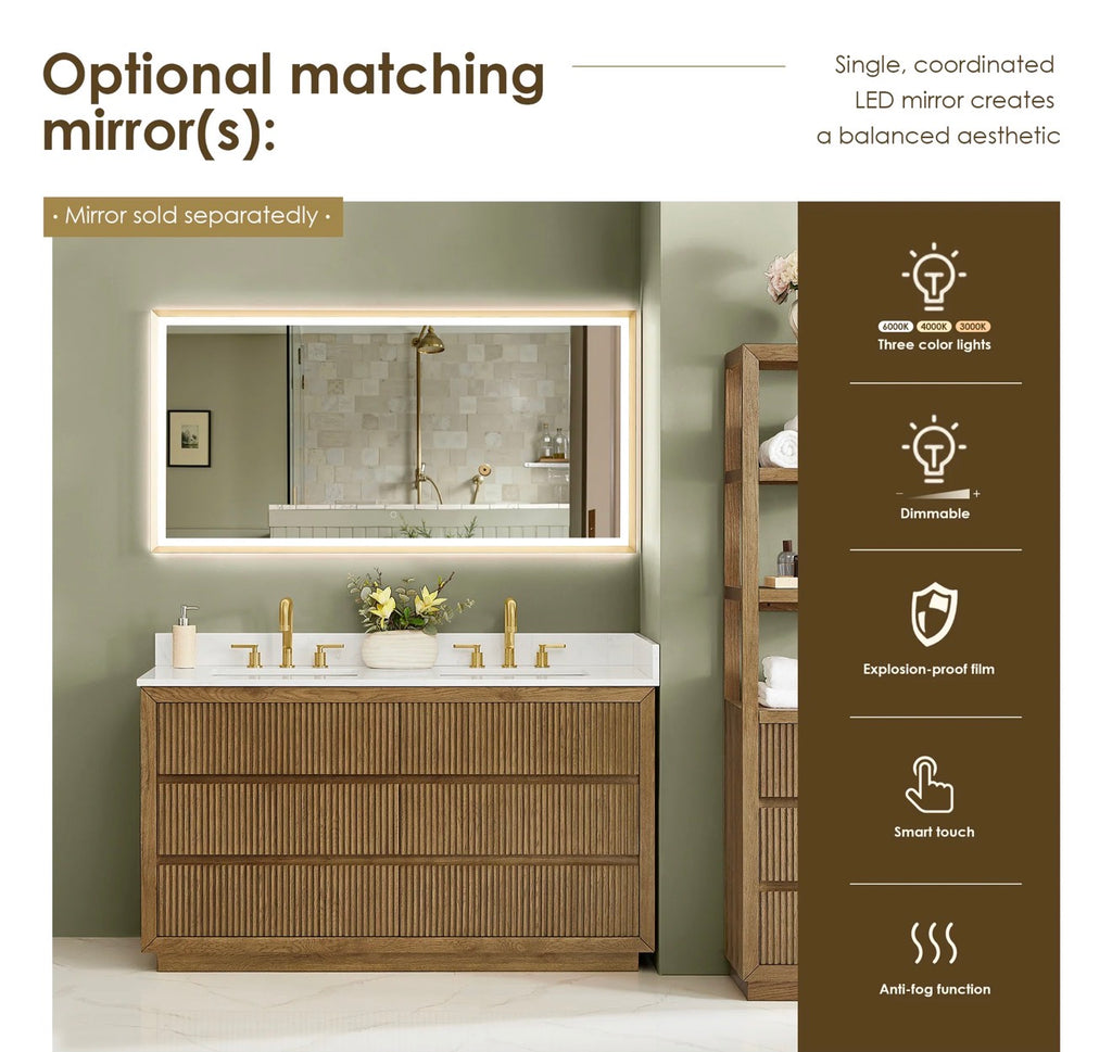 Altair Navan 30"/36"/48"/60"/72" single/double vanity with top