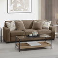 ACME Brown Suede Darya Sofa w/4 Pillows