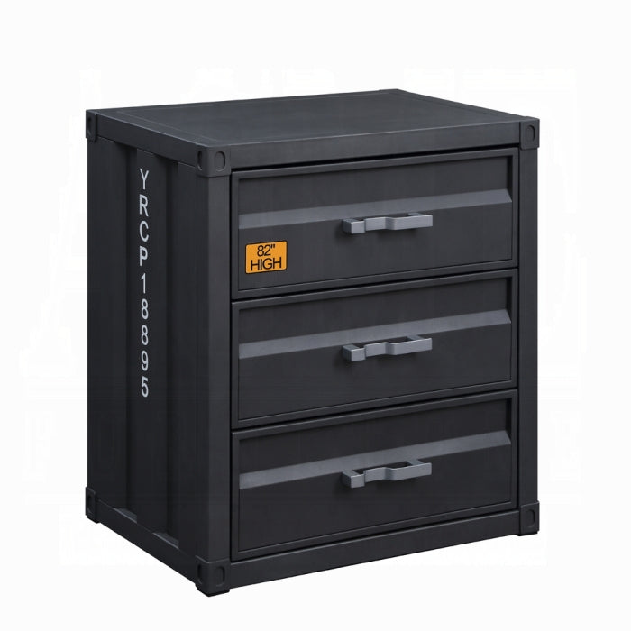 ACME Gray Cargo Chest W/3 Drawers