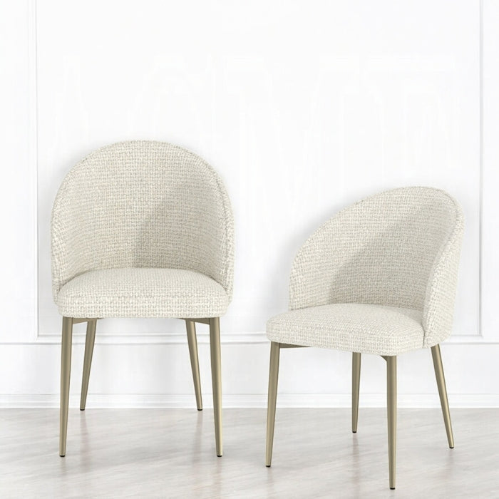 ACME White Cora Side Chair (Set-2)