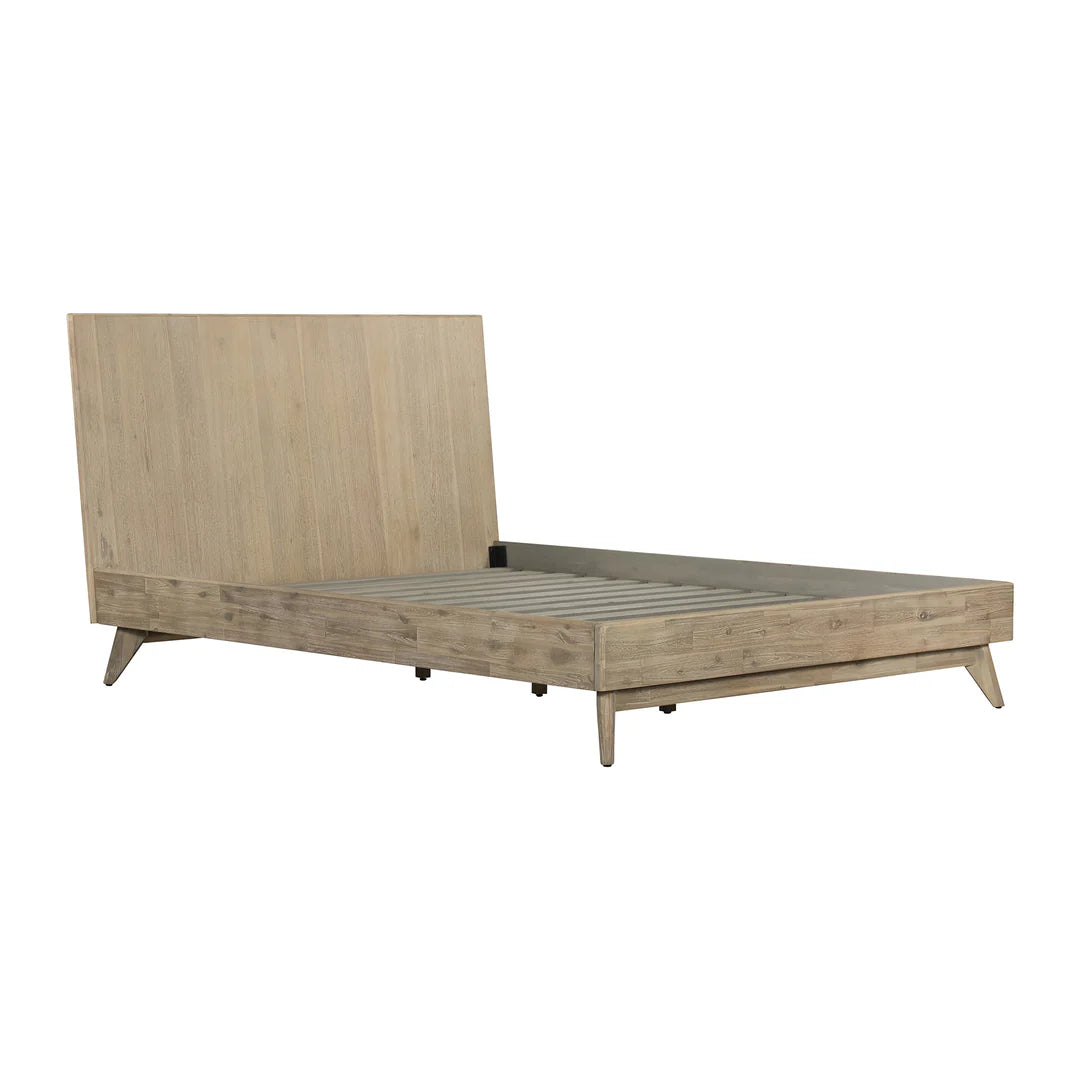 Armen Living Baly Acacia Mid-Century Platform Bed