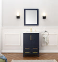 Legion Furniture Blue Solid Wood Sink Vanity WITH Mirror -NO Faucet