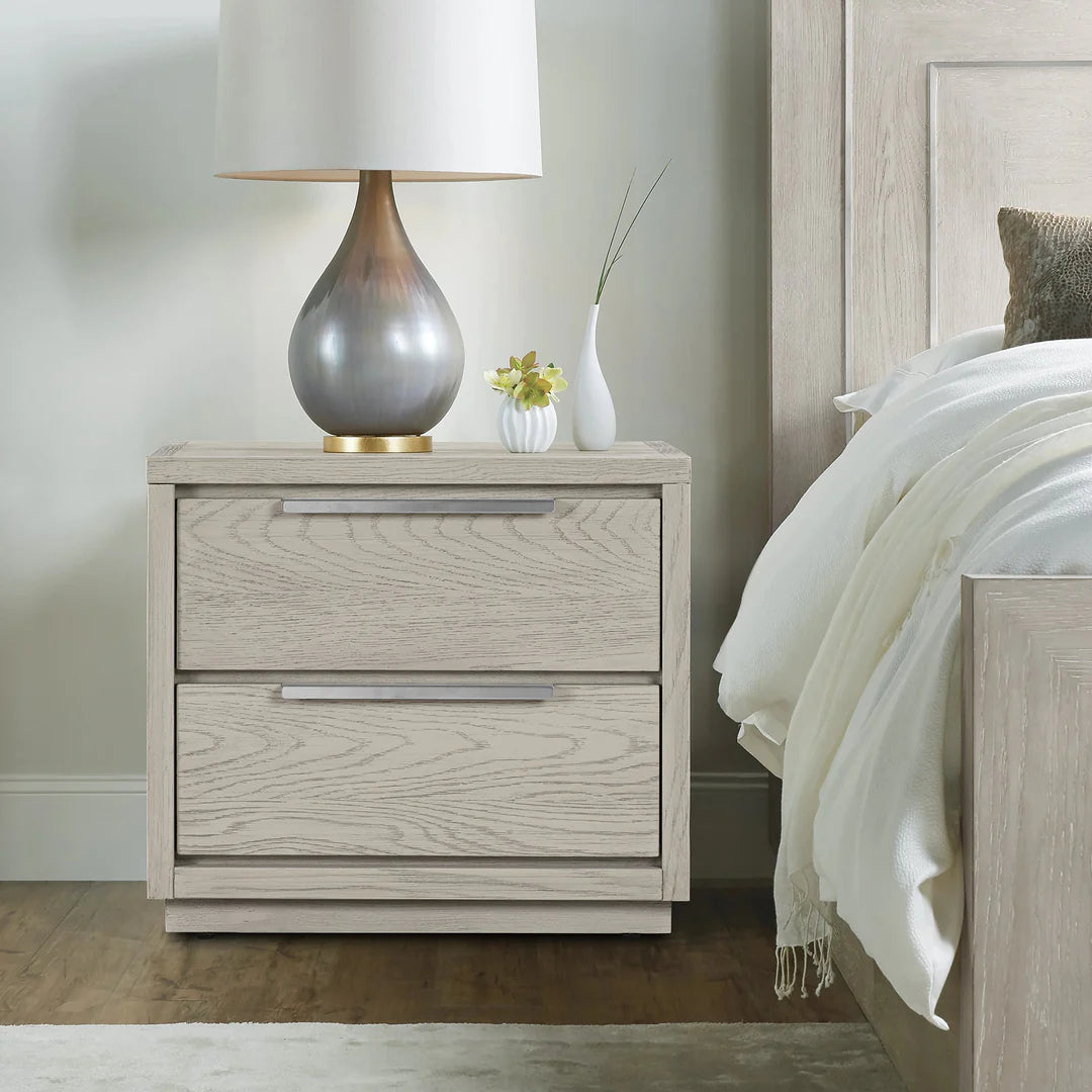 Armen Living Abbey King 3 Piece Bedroom Set in Gray Oak Wood