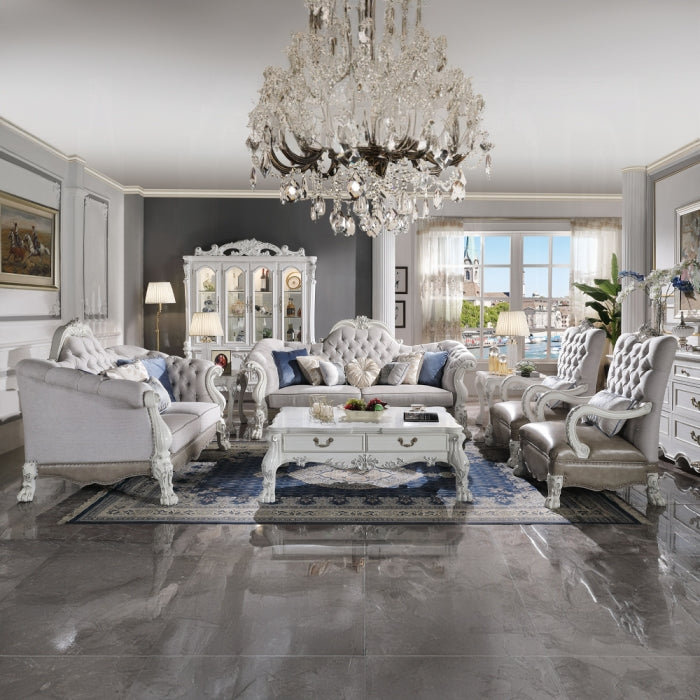 ACME Vintage Bone White Dresden Coffee Table