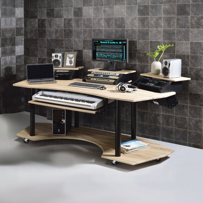 ACME Oak Eleazar 83" Music Studio Desk