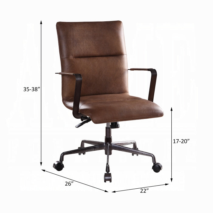 ACME Vintage Chocolate Indra Office Chair