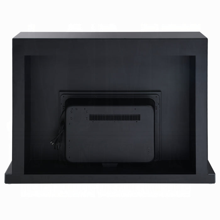 ACME Black Mirrored Finish Drisana Fireplace
