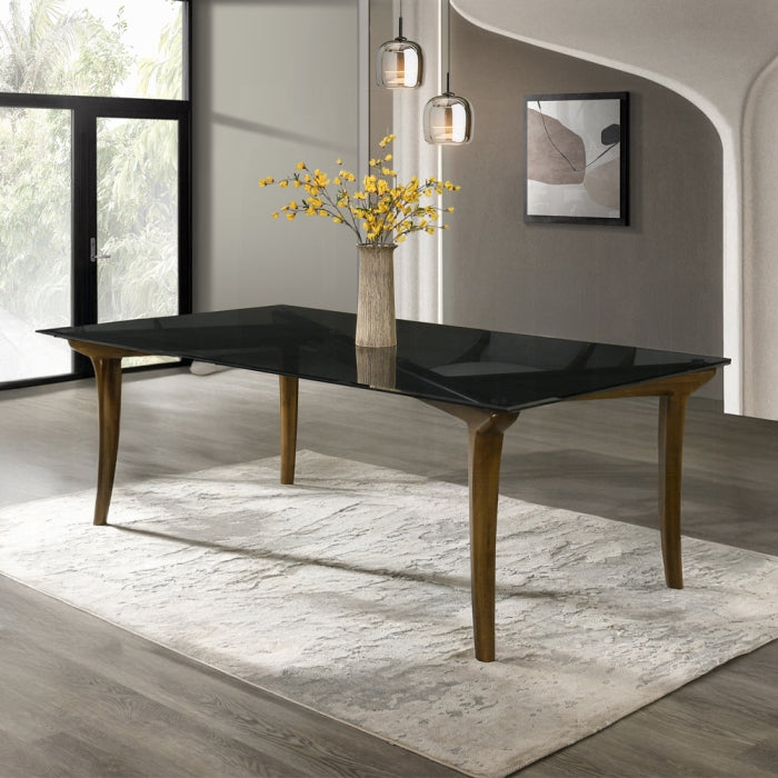 ACME Glass Top & Vintage Oak Danzel Dining Table