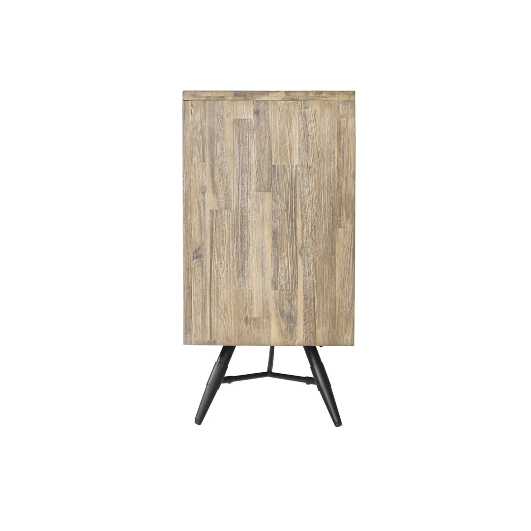 Armen Living Bridges 6-Drawer Dresser in Two-Tone Acacia Wood