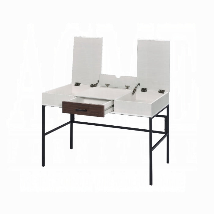 ACME White Verster Writing Desk W/USB