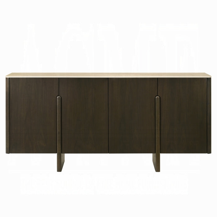 ACME Walnut Davita Server w/Ceramic Top