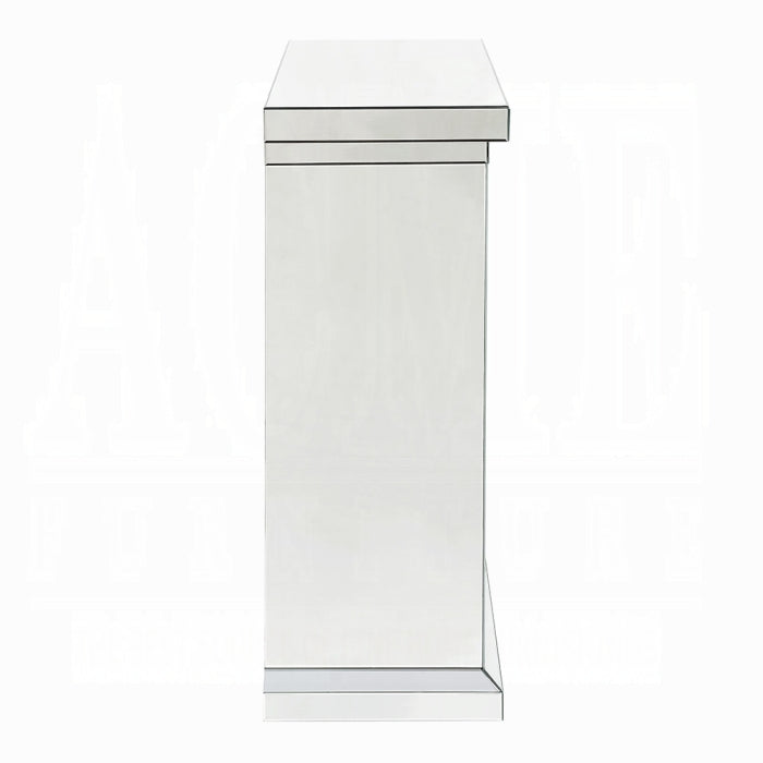 ACME Mirrored & Faux Diamonds Noralie Fireplace