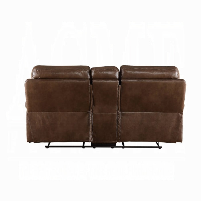 ACME Brown Aashi Motion Loveseat W/Console