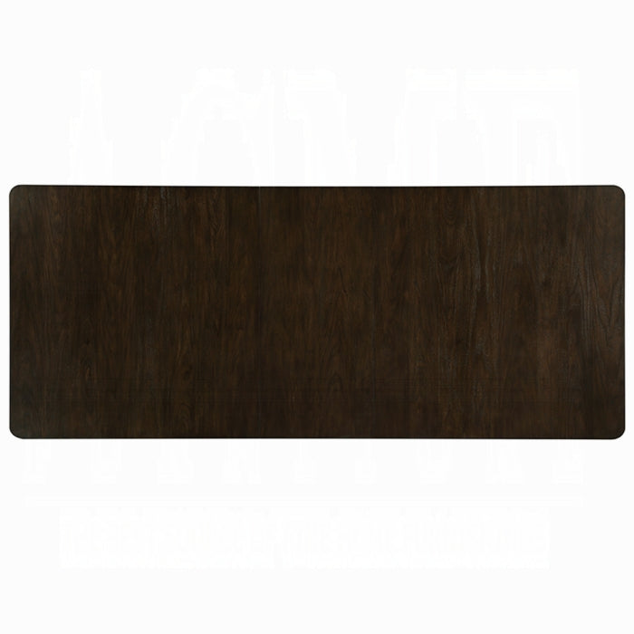 ACME White & Brown Carena Dining Table w/Leaf