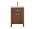 Altair Cerrito 24" Single Bathroom Vanity with White Ceramic Integrated Sink without Mirror