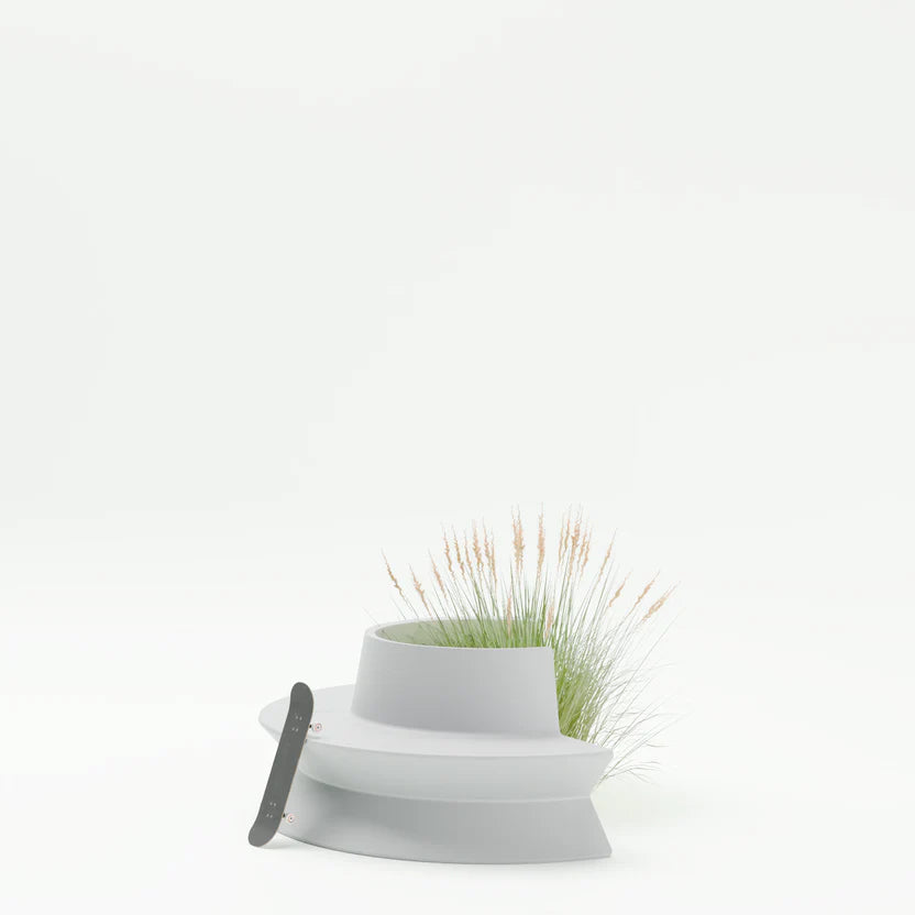 KONKRETUS Fungi Backrest Circular Bench A – Handcrafted Concrete K1 Bench
