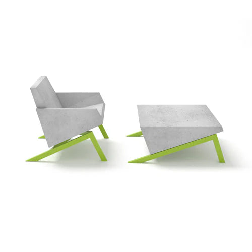 KONKRETUS Vinkel Coffee Table – Handcrafted Concrete & Steel Coffee Table