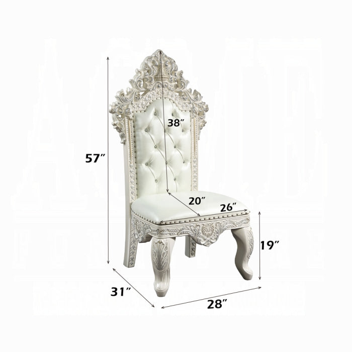 ACME White Adara Side Chair (Set-2)