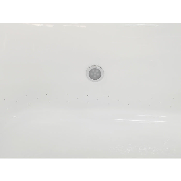 EAGO 6 Foot White Free Standing Air Bubble Bathtub