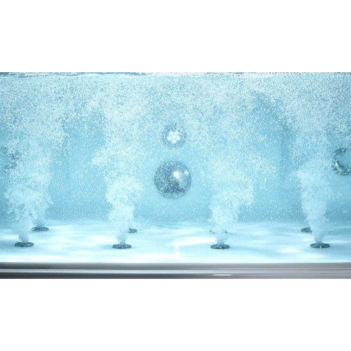 EAGO 6 ft Clear Rectangular Acrylic Whirlpool Bathtub for Two