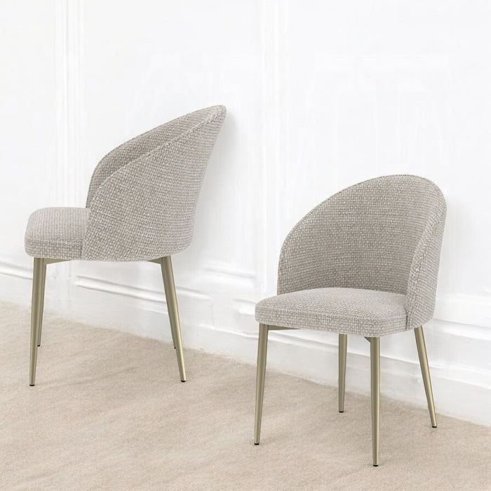 ACME Champange Cora Side Chair (Set-2)