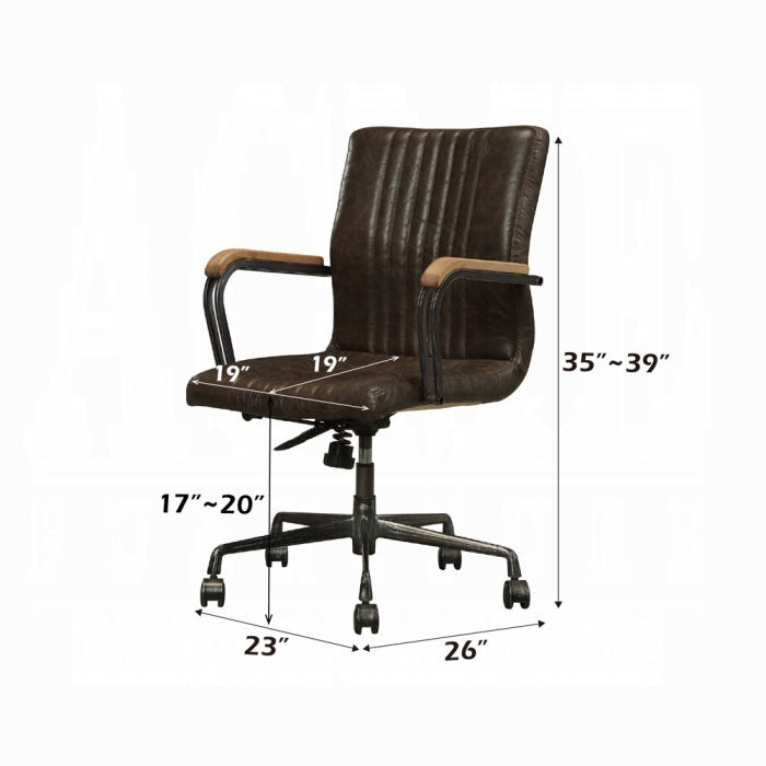 ACME Distress Chocolate Top Joslin Office Chair