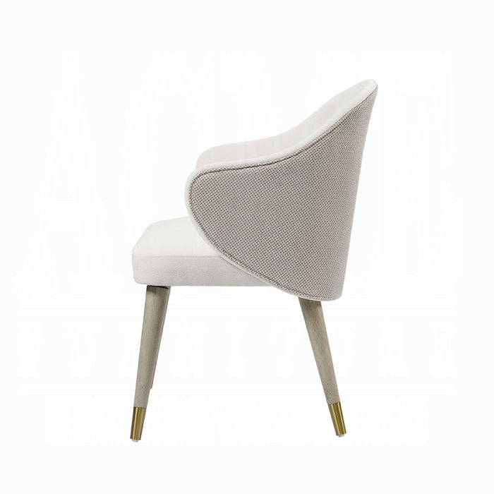 ACME Gray Oak Charity Side Chair (Set-2)