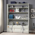 ACME White Cargo Bookcase W/Ladder