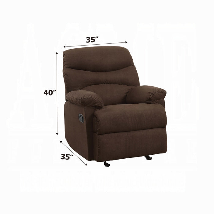 ACME Chocolate Arcadia Motion Glider Recliner