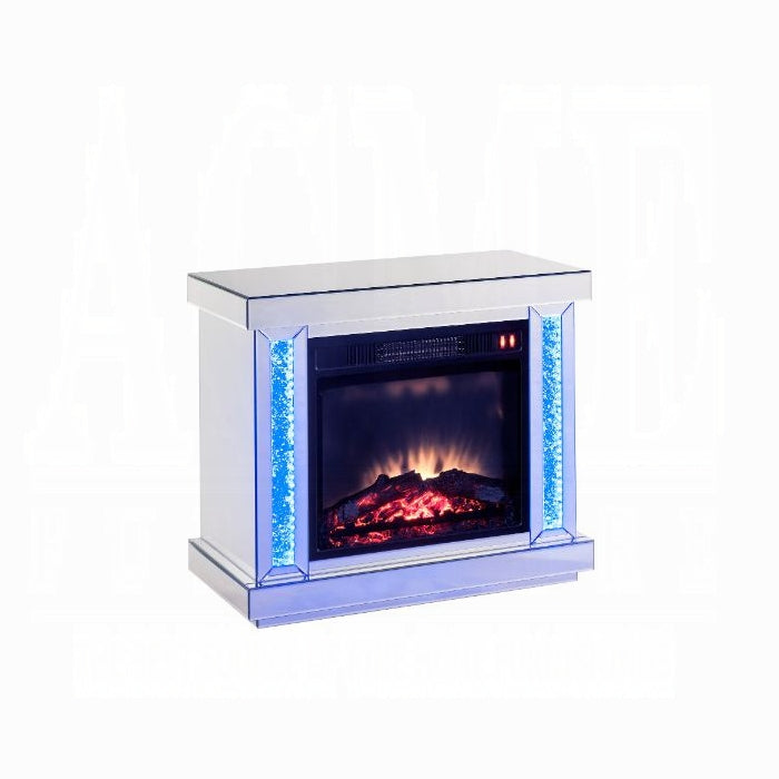 ACME LED, Mirrored & Faux Diamonds Noralie Fireplace