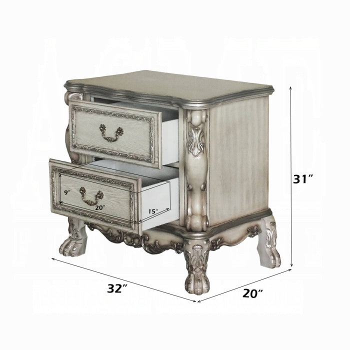 ACME White Dresden Nightstand